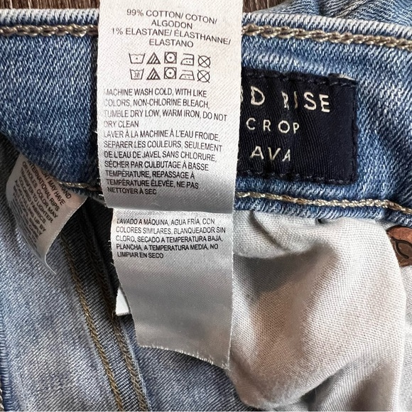 Lucky Brand Mid Rise Crop Ava Light Wash Jeans, Size 4 - Picture 10 of 10